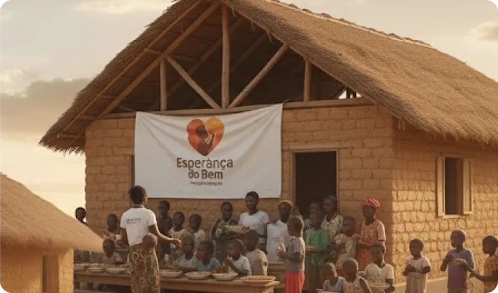 Crianças do projeto